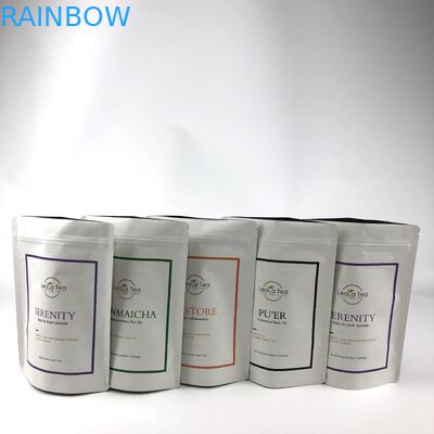 Método de transporte negociável e válvula de desgaseamento Bolsas de papel Kraft Bolsas de chá Embalagens