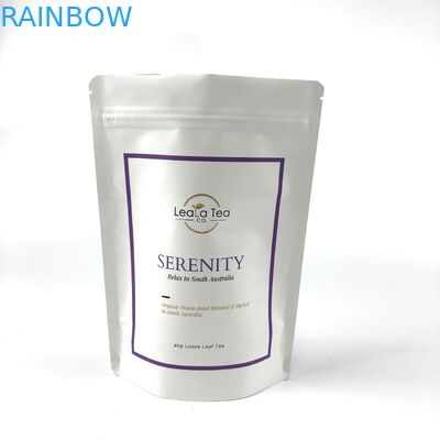 Bolsas de Stand Up Recapotáveis com Logotipo Personalizado para Embalagens de Sacos de Chá Seco