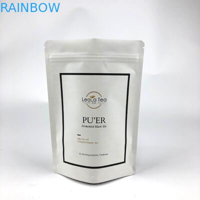 Bolsas de Stand Up Recapotáveis com Logotipo Personalizado para Embalagens de Sacos de Chá Seco