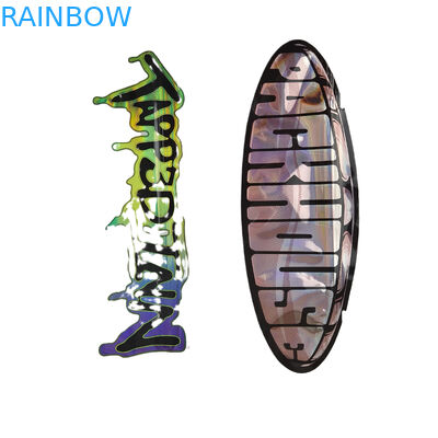 Custom 3.5g Holográfico Die Cut Mylar sacos de embalagem de forma irregular fechadura à prova de odor Die Cut saco de embalagem de plástico