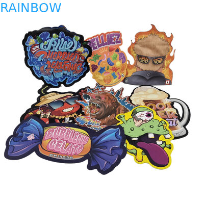 Custom Die Cut Metal High Quality Irregular Sealing Pequenas Formas Especiais de Plástico Zipper Mylar Sacos de Embalagem Alimentar