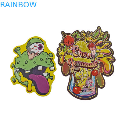 Custom Die Cut Metal High Quality Irregular Sealing Pequenas Formas Especiais de Plástico Zipper Mylar Sacos de Embalagem Alimentar