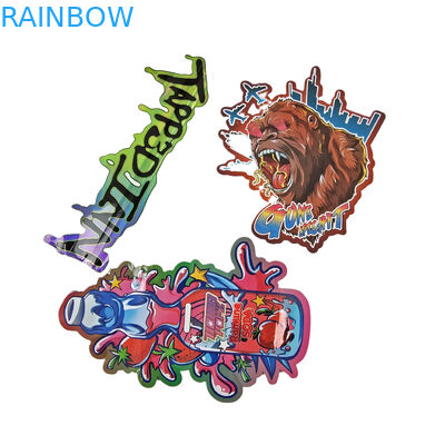 Custom Die Cut Metal High Quality Irregular Sealing Pequenas Formas Especiais de Plástico Zipper Mylar Sacos de Embalagem Alimentar