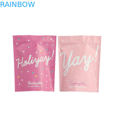 Saco de frutas secas embalado com fecho de fecho de papel de alumínio impresso à medida