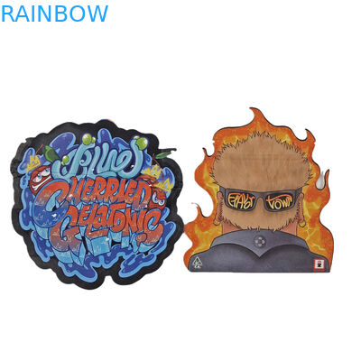 Bolsas de impressão digital personalizadas Embalagem Folha Holográfica de corte especial de forma Ziplock Bolsas de corte de plástico Mylar 3,5g