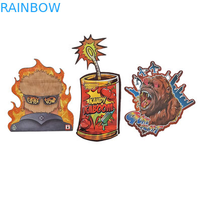 Logotipo personalizado Impresso Dié Corte Ziplock Sacos Pequeno Stand Up Saco 3.5g Grade de alimentos embalagem à prova de cheiro Com Zipper Mylar Ba