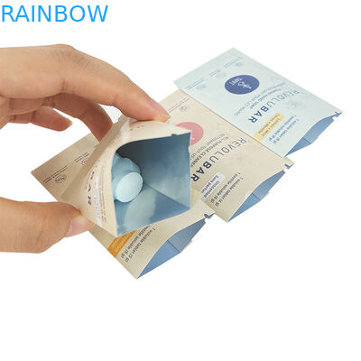 Material de manuseio branco sacos de papel personalizados para as exigências do seu cliente