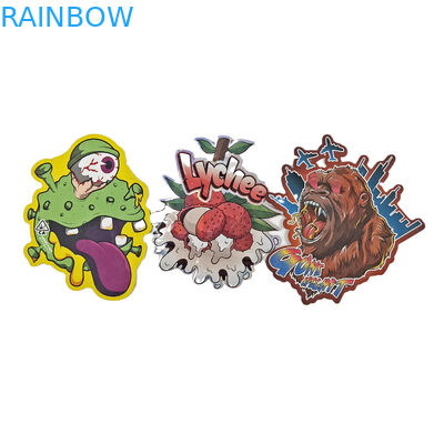 Impressão personalizada 3.5g 7g 14g 28g Sacos de doces à prova de odor de alimentos de forma especial