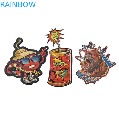 Bolsa de folha de ziplock 3.5g 7g 14g Forma especial Embalagem personalizada Alimentos à prova de odor Saco Mylar de corte a óleo