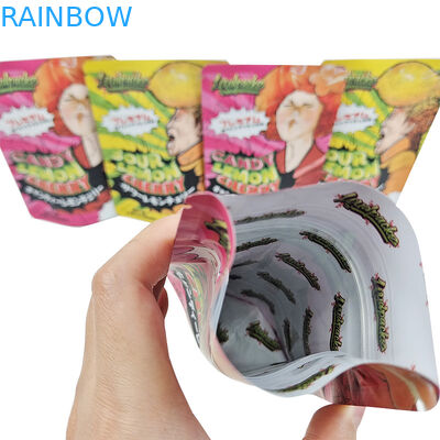 Embalagem personalizada de incenso de ervas coloridas com bolsas à prova de crianças