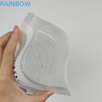 Saco de embalagem de alimentos impresso sob medida à prova de odor Ziplock papel Kraft Stand Up Saco com fecho e janela