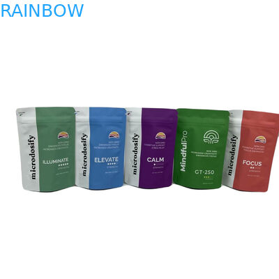 CYMK Color Herbal Incenso Embalagem Folha de alumínio Stand Up Plastic Mylar Zipper Bag