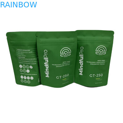 CYMK Color Herbal Incenso Embalagem Folha de alumínio Stand Up Plastic Mylar Zipper Bag