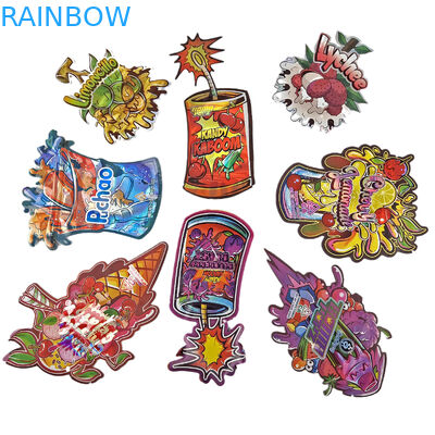 Custom Die Cut Logotipo de plástico impresso à prova de odor 3.5 Embalagens comestíveis de alimentos Ziplock Snack comestível Sacos Mylar