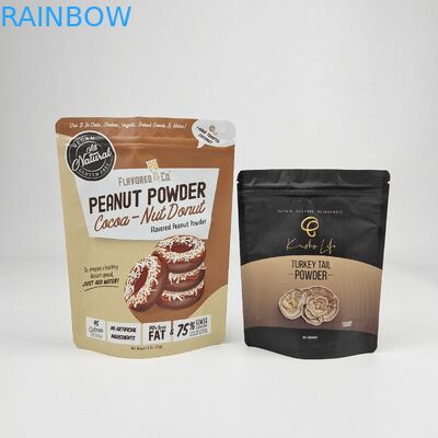 Embalagem verde-mate Bolsa vertical/Folha de alumínio Embalagem Bolsa com fecho de fecho/Bolsa de armazenamento Mylar Bolsas de alimentos