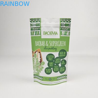 Embalagens de alimentos personalizadas Bolsas de vedação Ziplock Bolsas de vedação Matt Bolsas de zipper para café Leite de soro de leite em pó Biscoito açúcar