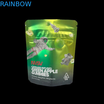 3.5 Gramas Bolsas de Plástico Embalagem Etiqueta personalizada Impresso Biscoitos CBD