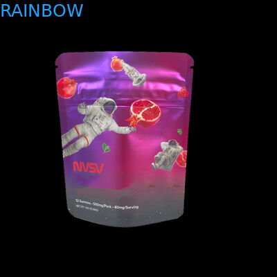 3.5 Gramas Bolsas de Plástico Embalagem Etiqueta personalizada Impresso Biscoitos CBD