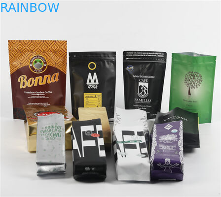 Sacos de embalagem de alumínio de qualidade alimentar à prova de odor para grãos de café para 250G 500G 1KG