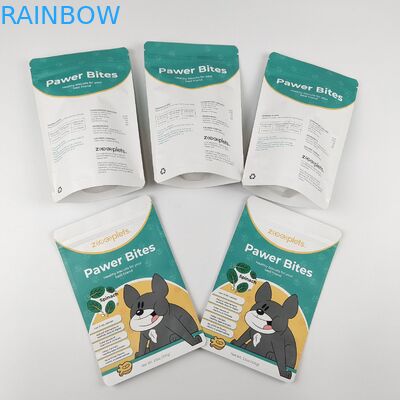 Matte Finish Selo térmico Grau de alimentos Logotipo personalizado Impressão digital Folha de alumínio Stand Up Saco de embalagem