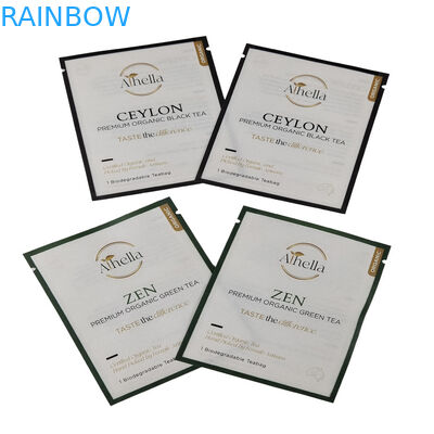Saquete pequeno biodegradável impresso sob medida para chá pó de café compostável sacos Mylar refeitáveis