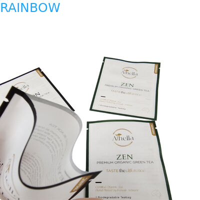 Saquete pequeno biodegradável impresso sob medida para chá pó de café compostável sacos Mylar refeitáveis