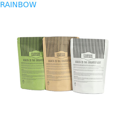 Bolsas de papel Kraft para Mangue em pó comestíveis Bicote Nozes Alimentos para animais de estimação Eco-friendly Tea Leave Smell Proof Paper Bag