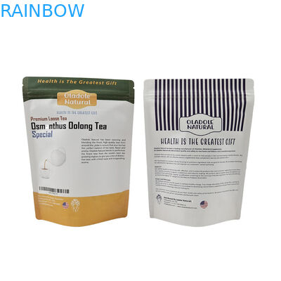 Low MOQ Stand Up Re-sealable Zipper Kraft Paper Bag Custom Biodegradable Re-sealable Mylar Bags para animais de estimação