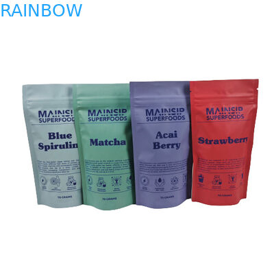 Bolsas Mylar Impressas Digitalmente Proof Coffee Poeder Packaging Stand Up Zip Lock Bag Com Folha de Alumínio