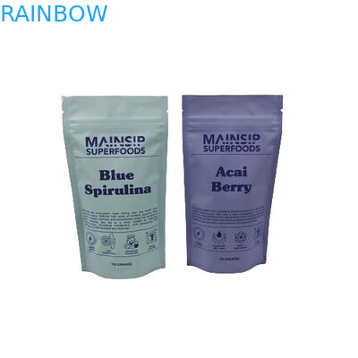 Bolsas Mylar Impressas Digitalmente Proof Coffee Poeder Packaging Stand Up Zip Lock Bag Com Folha de Alumínio