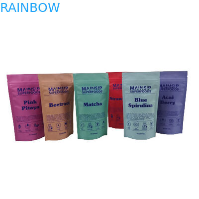 Sacos de embalagem de biscoitos à prova de odor fecháveis bolsas de plástico com fecho de fecho de alumínio