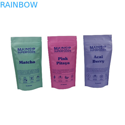 Sacos de embalagem de biscoitos à prova de odor fecháveis bolsas de plástico com fecho de fecho de alumínio