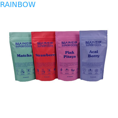 Sacos de embalagem de biscoitos à prova de odor fecháveis bolsas de plástico com fecho de fecho de alumínio