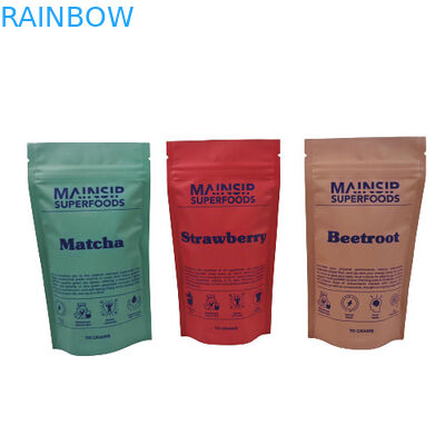 Sacos de embalagem de biscoitos à prova de odor fecháveis bolsas de plástico com fecho de fecho de alumínio