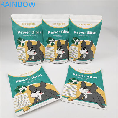 Logotipo personalizado MOQ bolsas de papel Kraft 100pcs para chá biscoito bolo nozes comestíveis pó saco de embalagem de alimentos para animais de estimação