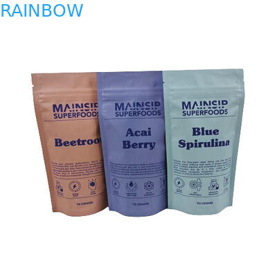 Sacos de embalagem de pó de cacau quente digitalmente impressos Sacos de plástico de pó de café com fechadura de fechadura