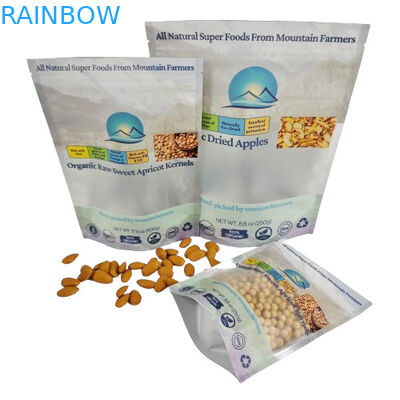 Venda a retalho Bolsas de plástico refeitáveis sob medida Embalagens de chá Bolsa de fechadura de fechadura