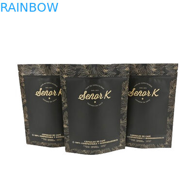 Venda a retalho Bolsas de plástico refeitáveis sob medida Embalagens de chá Bolsa de fechadura de fechadura