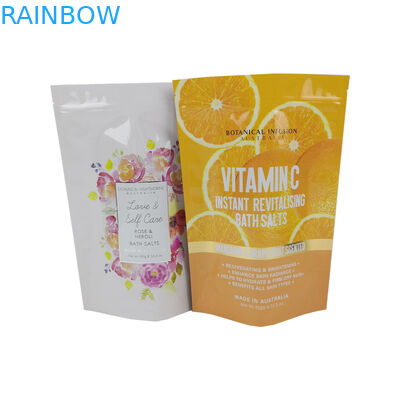 Bolsas de embalagem de papel kraft à prova de cheiro reabastecíveis personalizadas para doces de goma em pó com logotipo