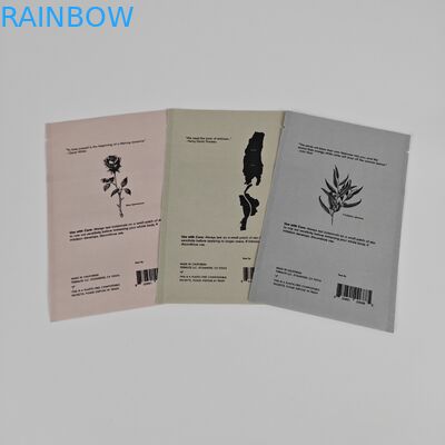Exemplos de cosméticos Creme facial Biodegradável Bolsa Kraft Impressão digital personalizada Bolsas pequenas