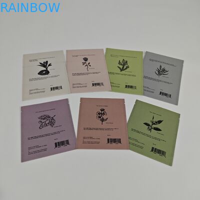 Ziplock Biodegradable Kraft Stand Up Pouch Impressão digital Bolsas Mylar refeitáveis