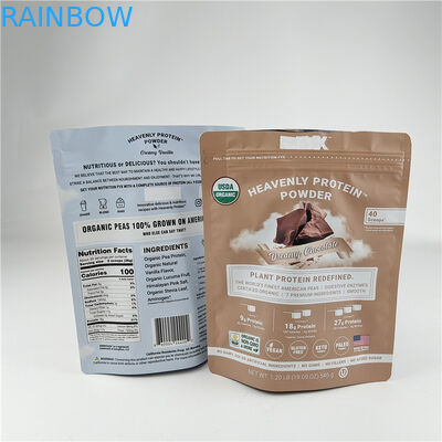 Impressão digital personalizada Sacos de fecho de pé à prova de odor à prova de umidade