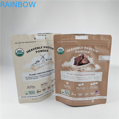 Impressão digital personalizada Sacos de fecho de pé à prova de odor à prova de umidade