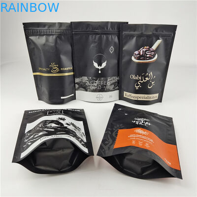 Impressão digital de papel laminado de alumínio Ziplock Stand Up Pouch Dimensões / cores personalizadas