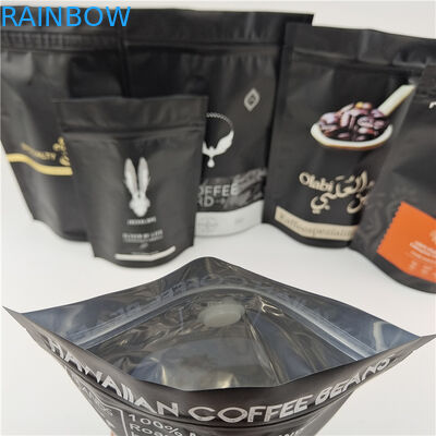 Impressão digital de papel laminado de alumínio Ziplock Stand Up Pouch Dimensões / cores personalizadas