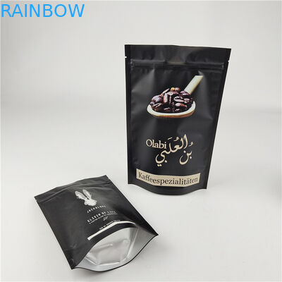 Impressão digital de papel laminado de alumínio Ziplock Stand Up Pouch Dimensões / cores personalizadas