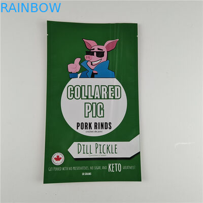 Fabricante Dimensão personalizada Armazenamento Saco de lanches Embalagem Matt Alumínio Folha de Stand Up Pouch Ziplock Saco de Embalagem