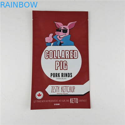 Fabricante Dimensão personalizada Armazenamento Saco de lanches Embalagem Matt Alumínio Folha de Stand Up Pouch Ziplock Saco de Embalagem