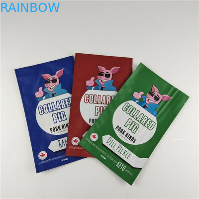 Fabricante Dimensão personalizada Armazenamento Saco de lanches Embalagem Matt Alumínio Folha de Stand Up Pouch Ziplock Saco de Embalagem