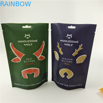 Sacos de impressão digital de tamanho e espessura personalizados para nozes e lanches